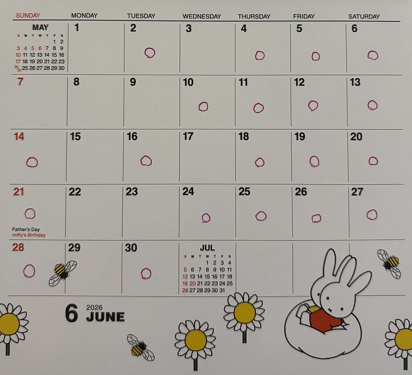 2026年　6月スケジュール